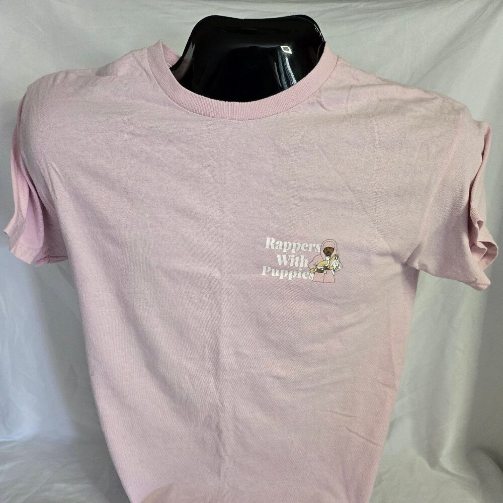 Rappers With Puppies Pink Double-sided T-shirt (M)